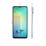 Samsung Galaxy A06 smartphone front Light Blue