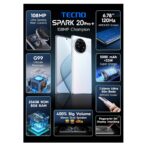 Tecno Spark 20 Pro Plus 5G, 8GB RAM, 256GB – Lura White (Chinese Version)