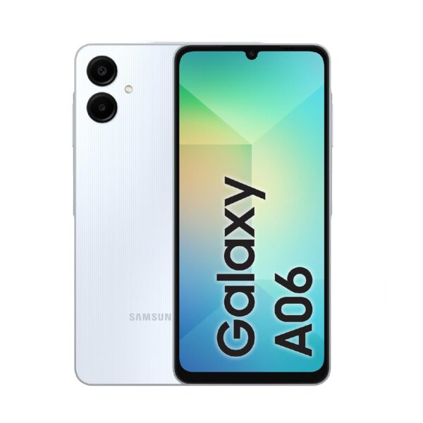 Samsung Galaxy A06 smartphone front Light Blue