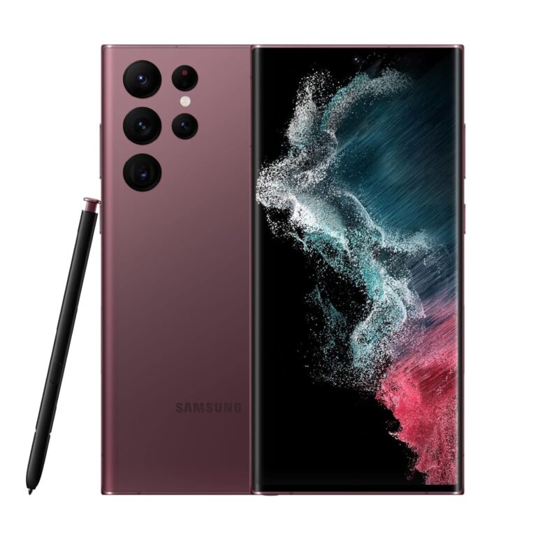Samsung Galaxy S22 Ultra 5G, 8GB RAM, 128GB – Burgundy