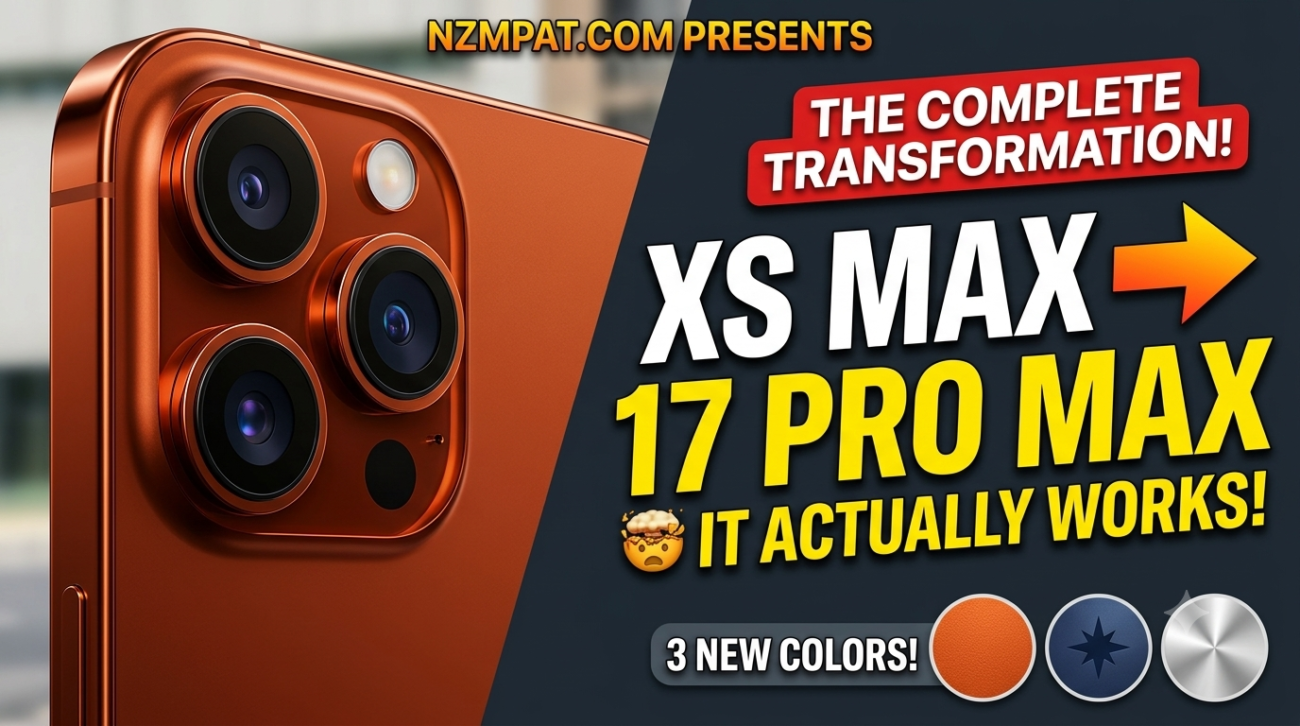iPhone XS Max Transformed into an iPhone 17 Pro Max: The Ultimate Aesthetic Conversion