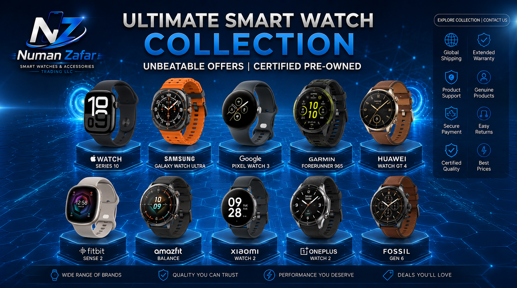 Numan Zafar Mobile Phone and Accessories Trading LLC smart watch