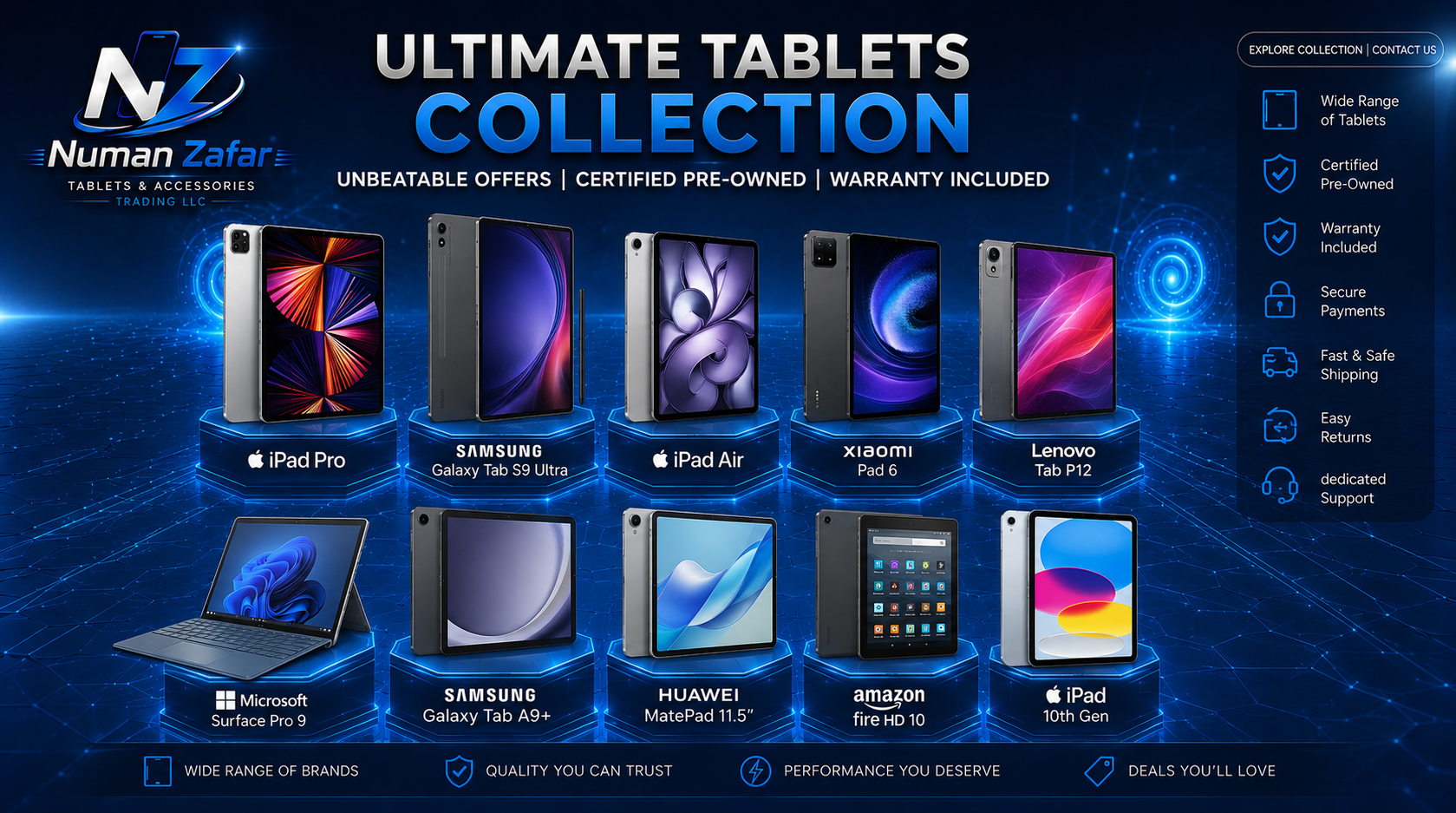 Numan Zafar Mobile Phone and Accessories Trading LLC Tablets